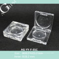 Transparent rectangulaire une grille ombre à paupières cas AG-YY-F - 01c, AGPM empaquetage cosmétique, couleurs/Logo personnalisé